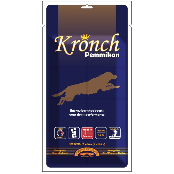 Kronch Pemmikan 400 g Energieriegel Hundenahrungsergänzung – Bild 2