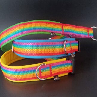 halsband rainbow edition mit nappaleder unterlegt 
